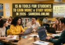 Top 15 AI Tools Every Student Should Use to Work and Study Smarter in 2026